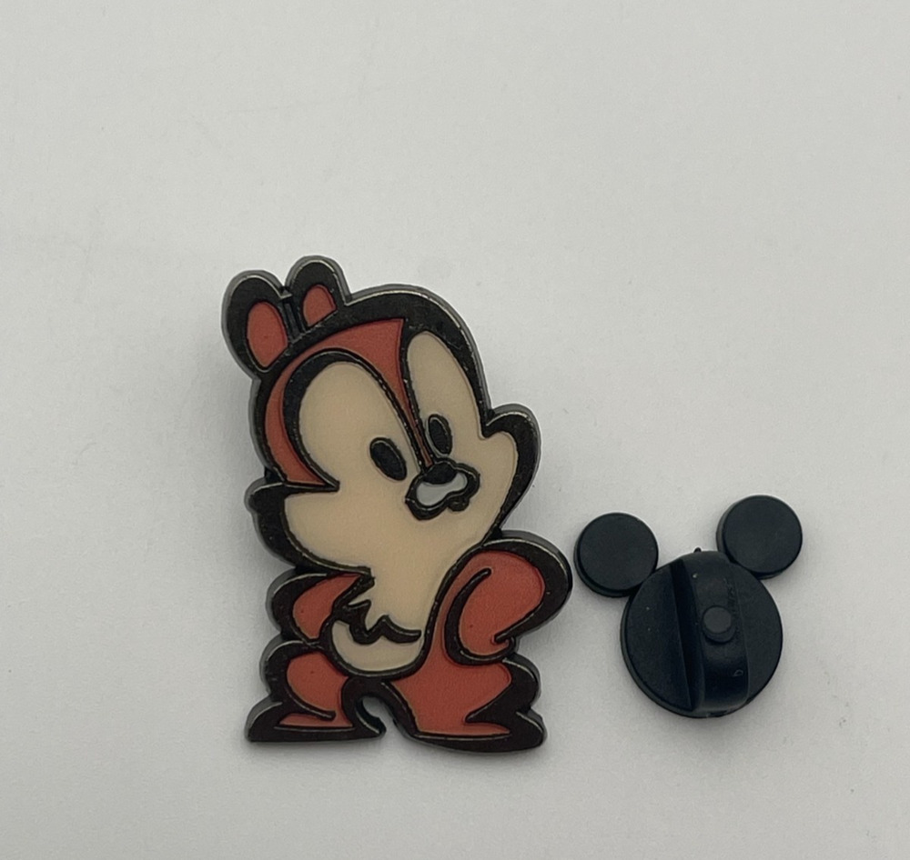Disney Store Disneyana Pin Chip Brown Cream Enamel Metal Disney Parks